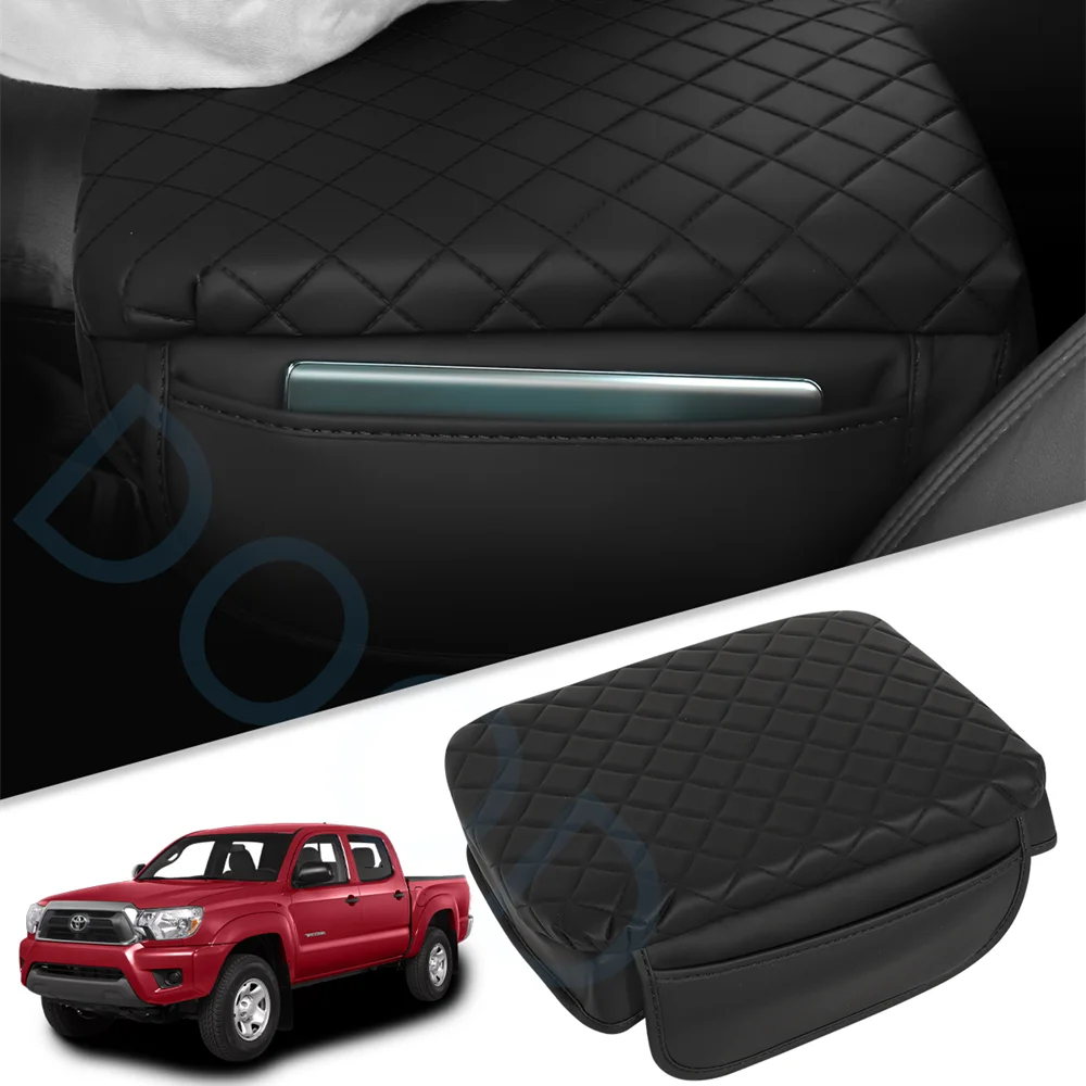 

Interior Armrest Cushion Cover Fit for 2005-2015 Toyota Tacoma Console Cover Organizer Armrest Cover Accessories