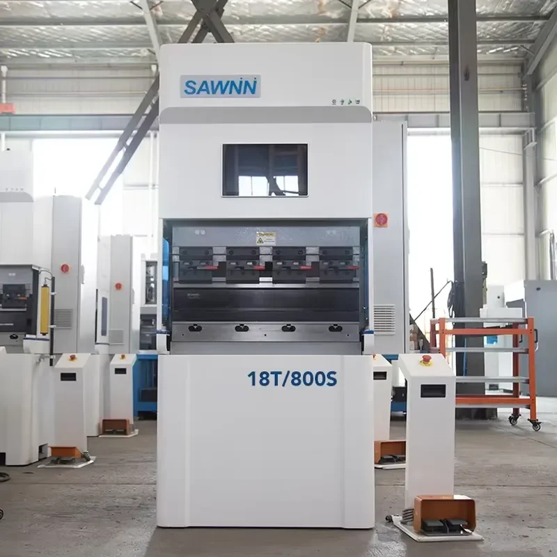 Durable Use CNC 18T/800s Semi-Automatic PLC Controlled Press Brake Bending Machine High Productivity Pure Stainless Steel