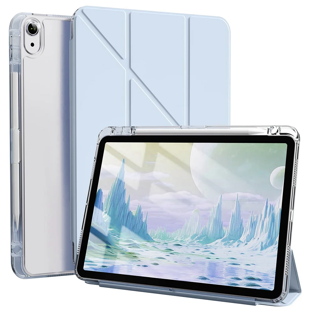 DZSWYCASE Y-förmige Standhülle für iPad A16 11. Generation 11. 10.9, 9/8/7. 10.2, 5/6. 9.7, Air 11 M2 3 Air 10.9, Pro 11 M4, Mini 6/7 Cover 4