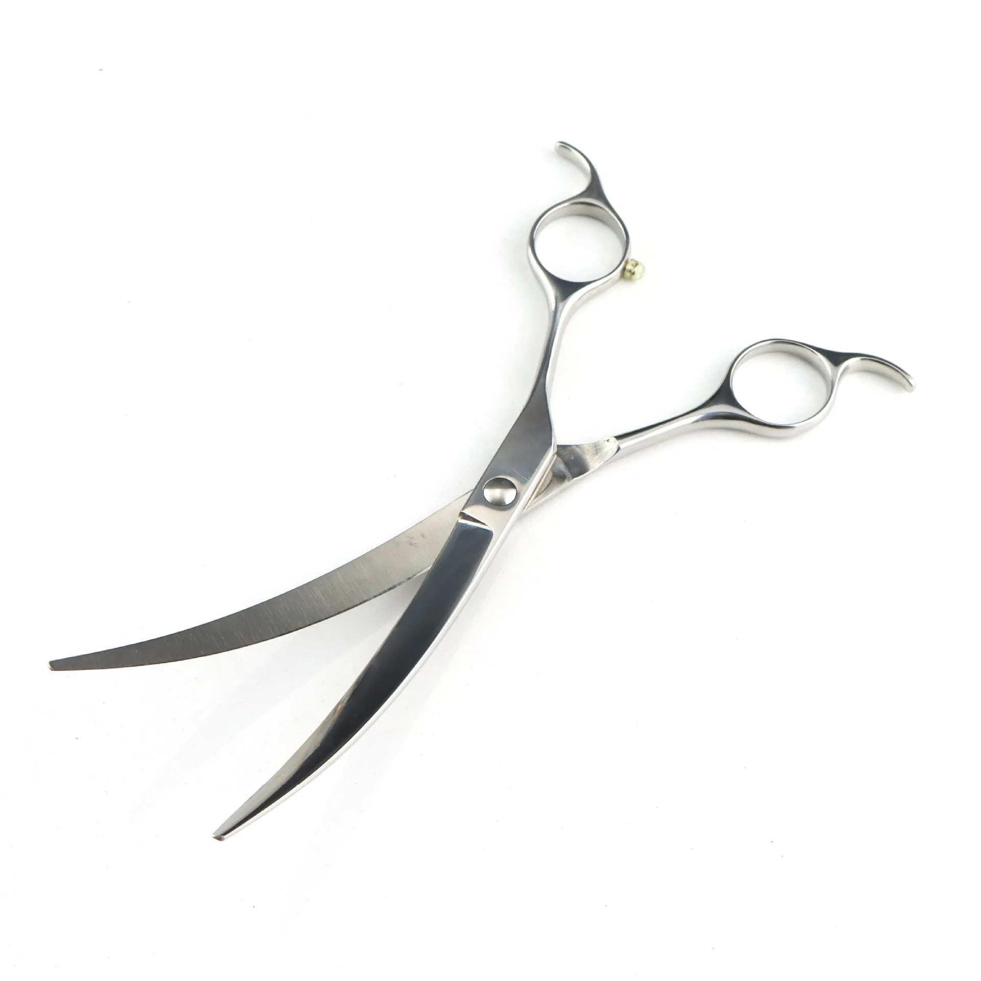 

7,0/7,5 дюймов, 45 градусов, ветеринарные ножницы в форме животных, ножницы для ухода за домашними животными, ручка из рыбьей кости, поворотный большой палец