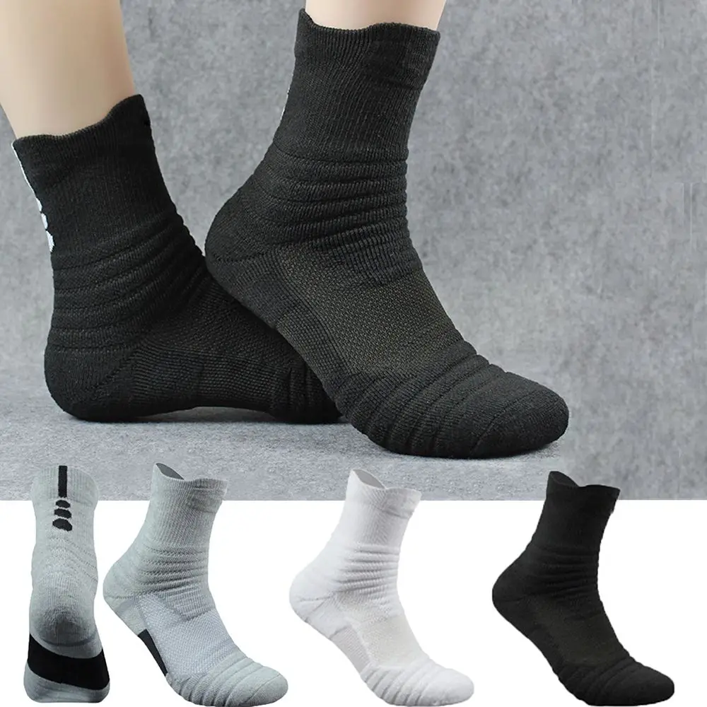 

Men Outdoor Towel Bottom Basketball Socks Middle Stockings Running Socks Socks