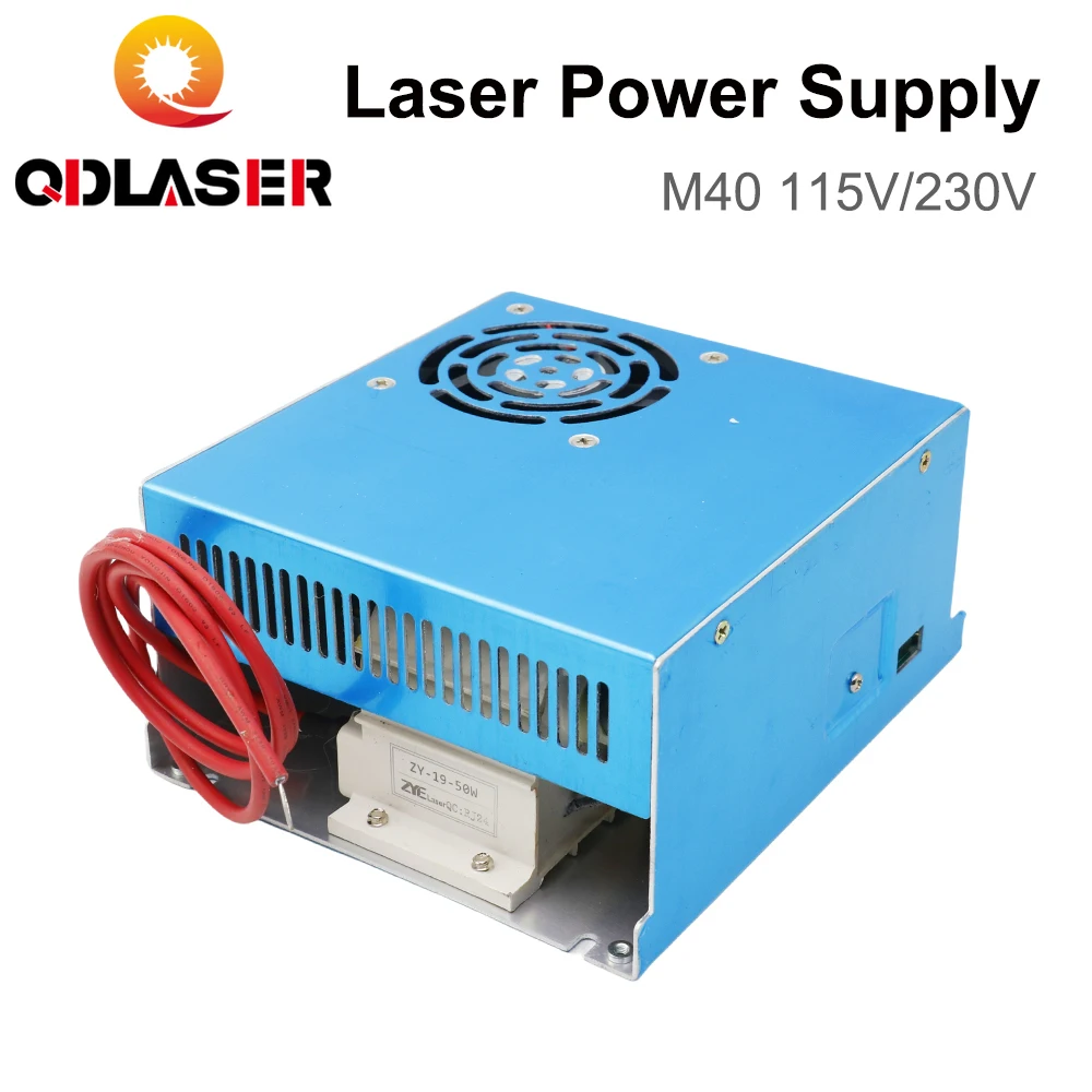 40W CO2 Laser Power Supply M40WT 110V/220V for Laser Tube Engraving Cutting Machine Model A