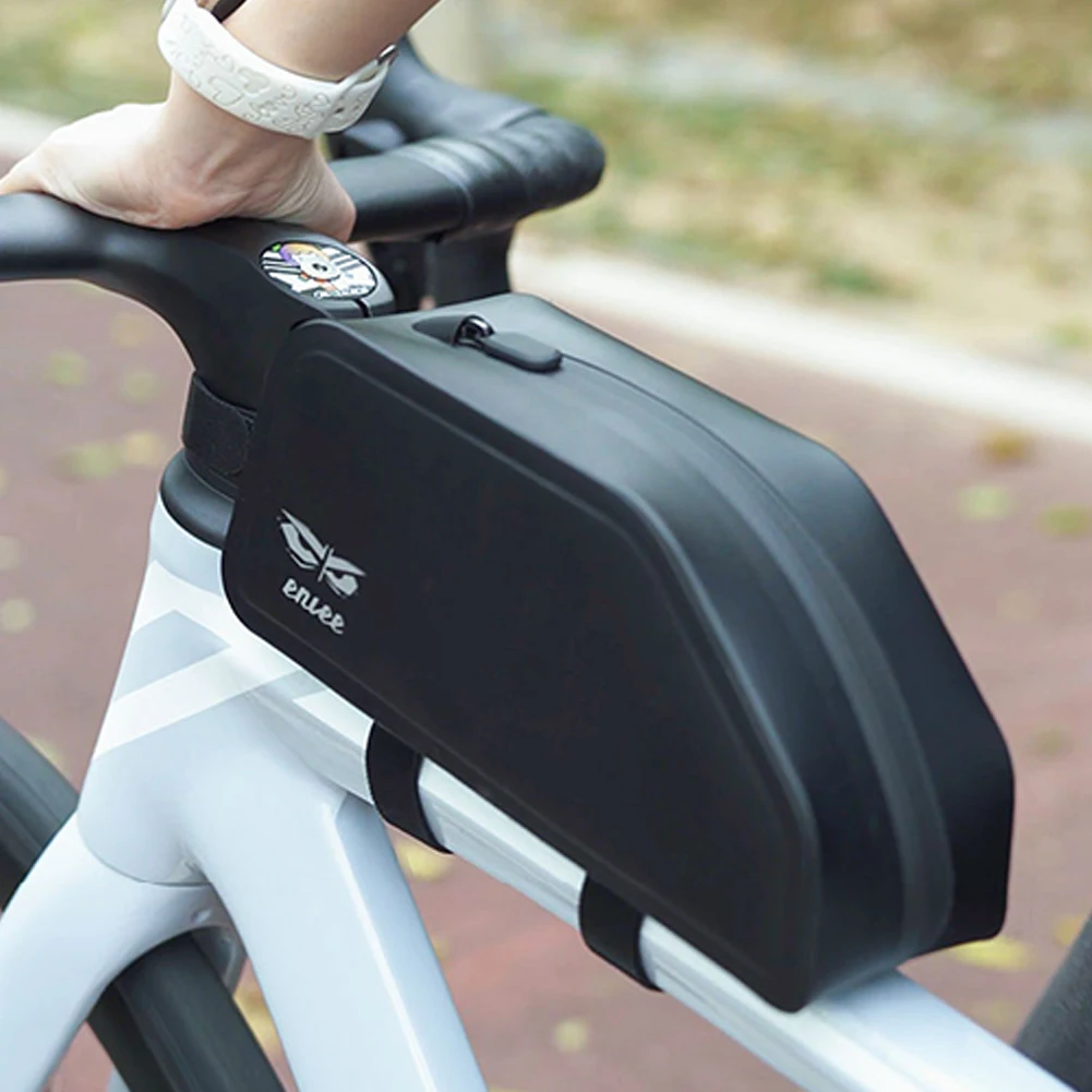 Bolsa para tubo superior de bicicleta de 1,5 l, bolsa frontal impermeable para ciclismo, bolsa para cuadro superior de bicicleta de TPU para accesorios de bicicleta de carretera MTB