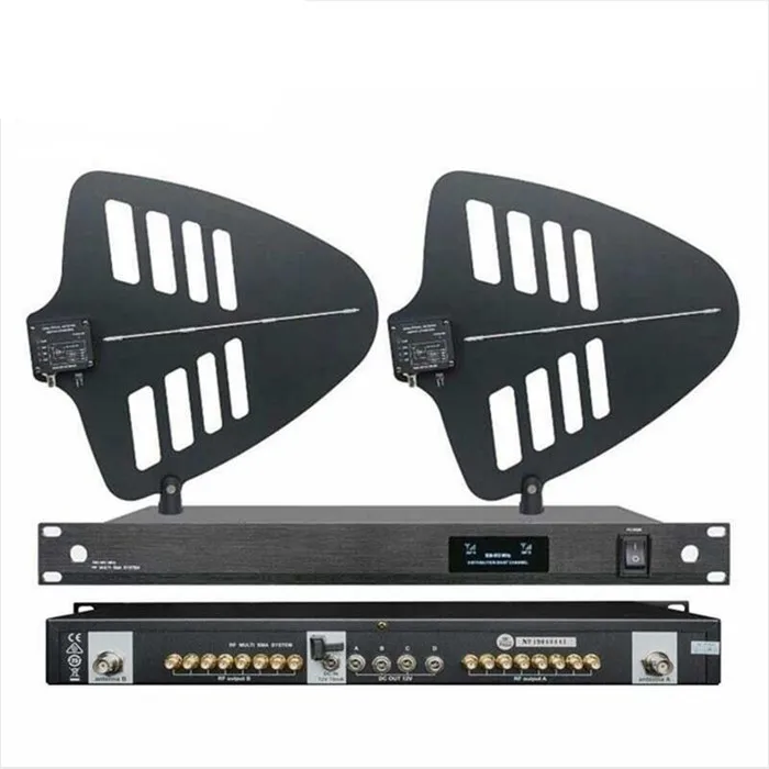 500-950Mhz 8 Channel Combiner 8 Sets Directional Splitter Antenna Amplifier Wireless Microphone Antenna Distribution System