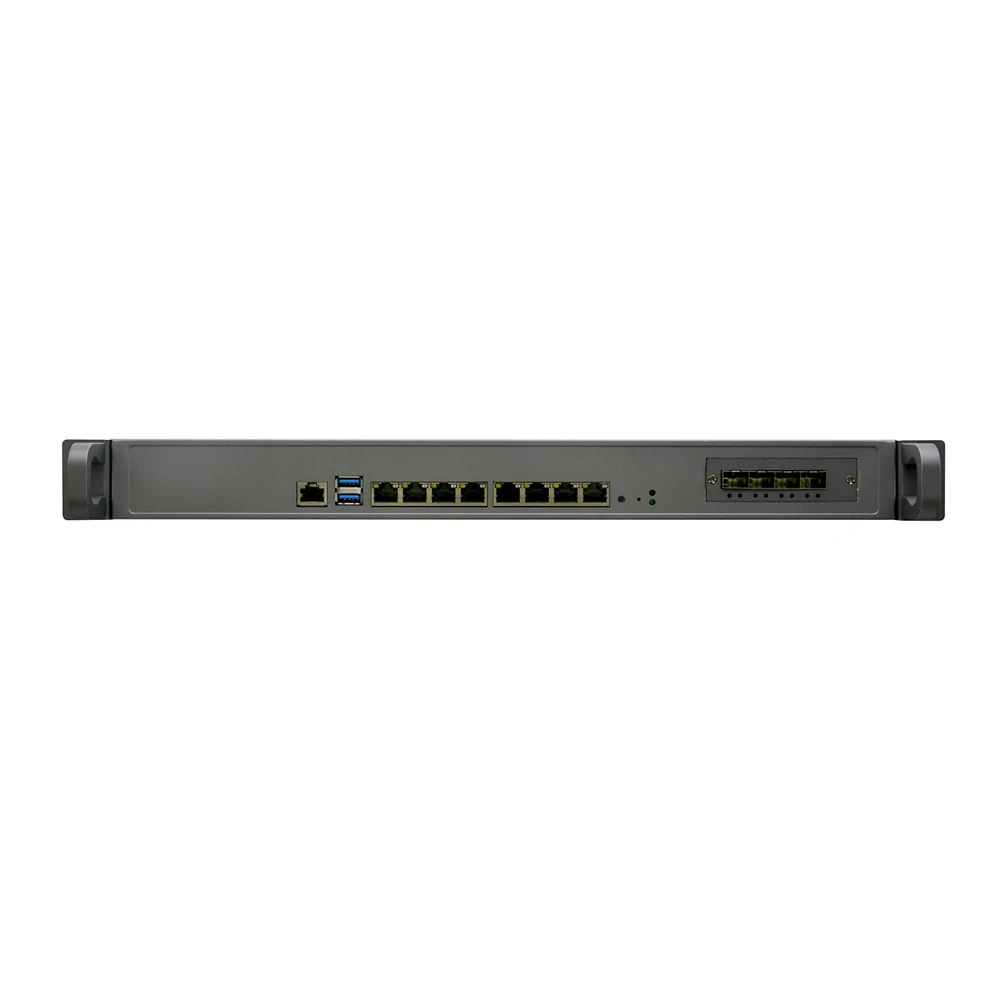 1U Firewall Appliance 10gbe, HUNSN RZ06k,Pfsense,Mikrotik,VPN,Network Rackmount,8Intel I210 Gigabit, 4 x SFP + XL710 BM1 10000Mbps