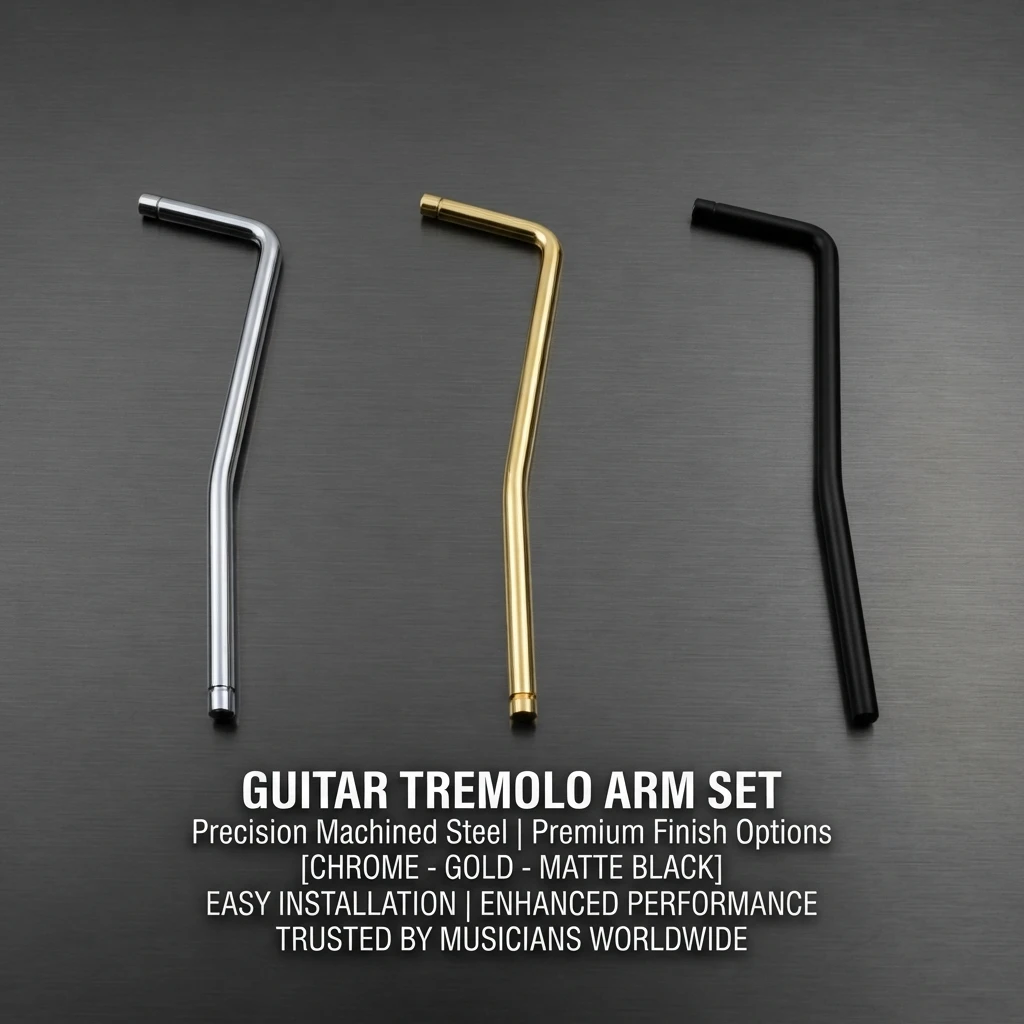 Straight Plug Headless Guitar Tremolo Bar 6mm Diameter Double Locking Vibrato System Arm Replacement