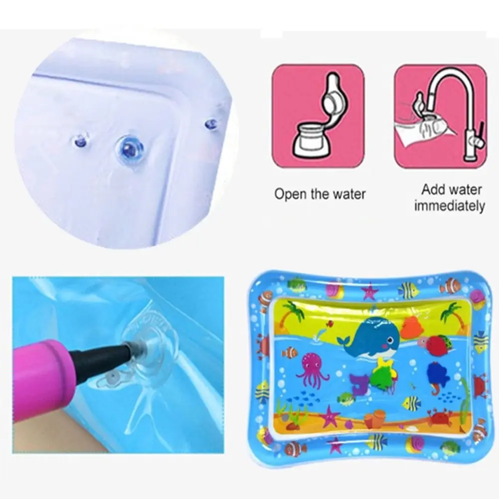 عالية الجودة رشاقته PVC المياه تلعب حصيرة الكرتون نفخ الطفل تلعب حصيرة متعة النشاط وسادة المياه للتطوير الحسي
