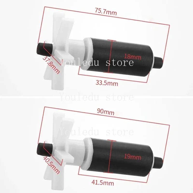 Imagem -02 - Rotor Cerâmico Elétrico com Impulsor de Bomba de Água para Pose z Spa Bomba de Água Impulsor Silencioso Mini Aquário Jardim Piscina Acessórios