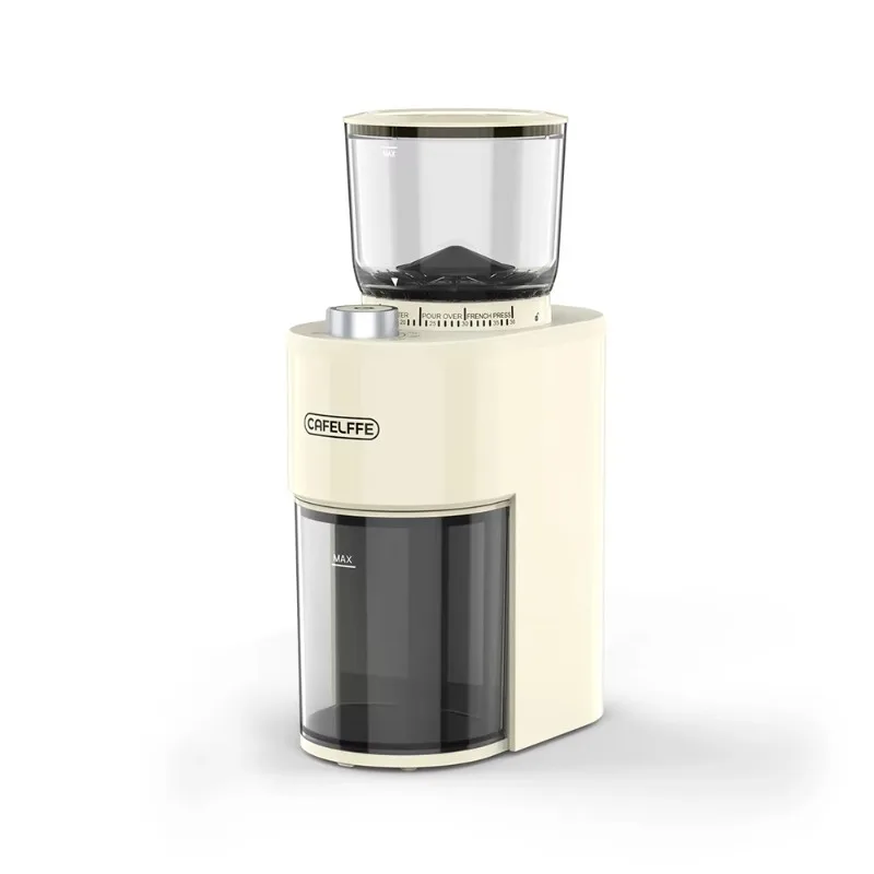 

CAFELFFE Cone Grinding Blade Coffee Grinder Electric Automatic Bean Grinder 420 Stainless Steel Grinding Blade Plastic Home Kitc