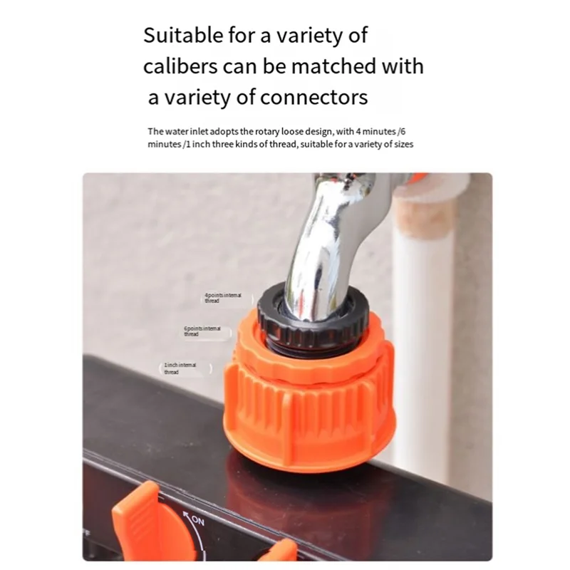 75STO-Versatile 4-Way Faucet Dispenser With On/Off 4-Way Valve Connector, Suitable For Outdoor Gardens & Vegetable Gardens.