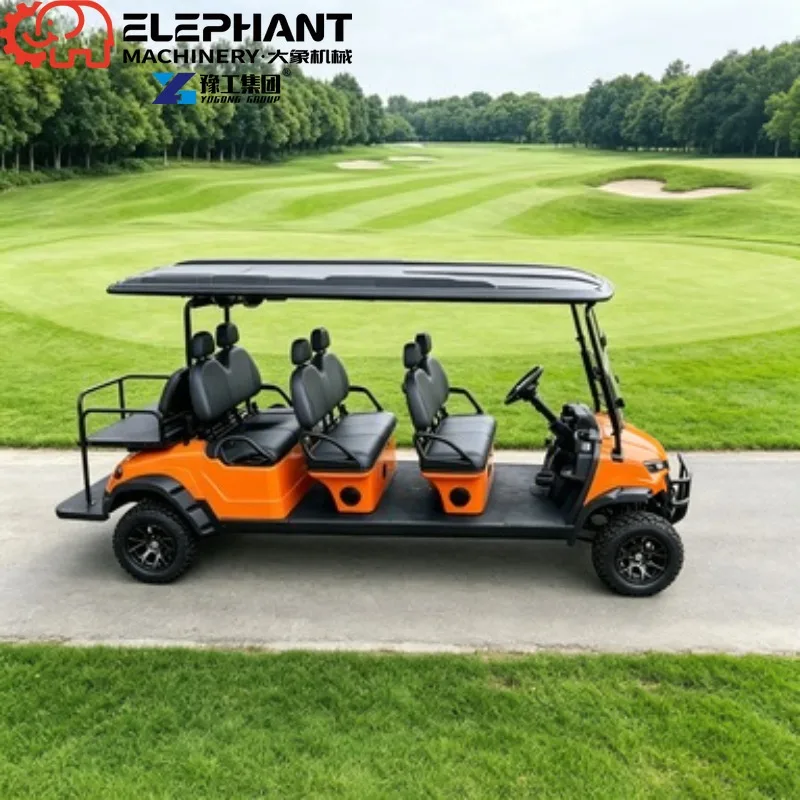 Electric Golf Cart, 4 Seater 48V Lithium Off-Road Utility Cart 4kW AC Motor Optional Solar Charging Panel