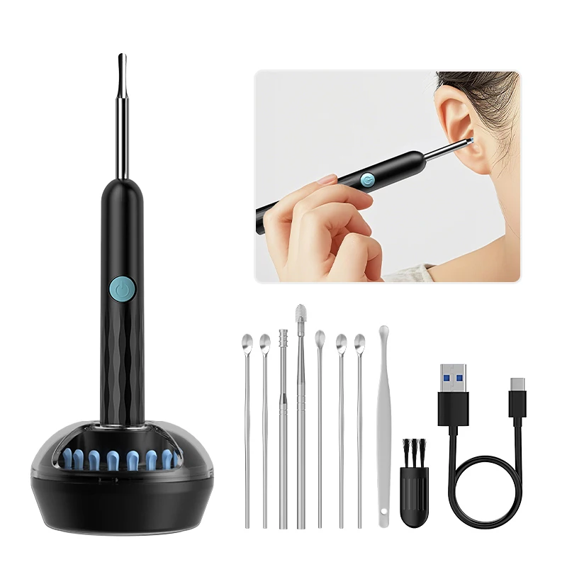 WiFi Visual Ear scope Camera 1080P for iPhone/Android Ear Picker Cleaning Wireless Endoscope Otoscope with Ear Wax Removal Tools