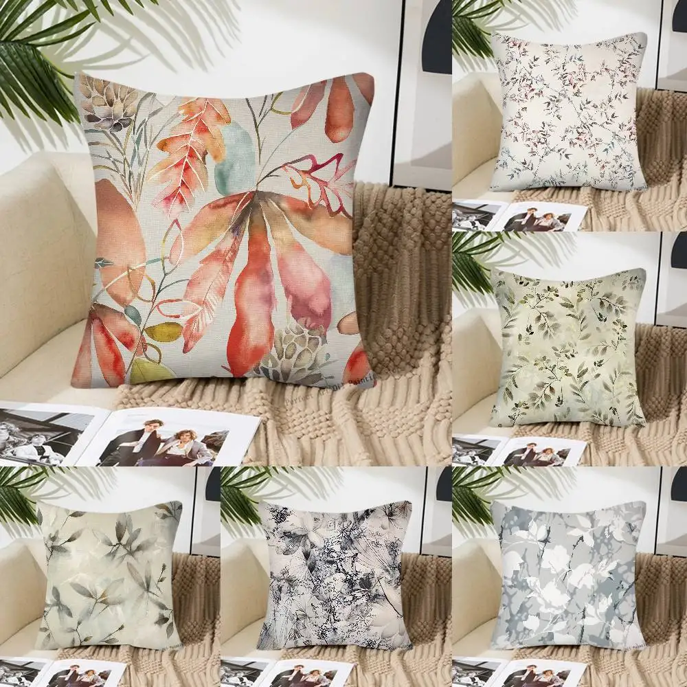 Simple Art of Patterns and Patterns Pillow Case Fashion Square Pillowcase Bedroom Sofa Room Ins Decoration Leisure