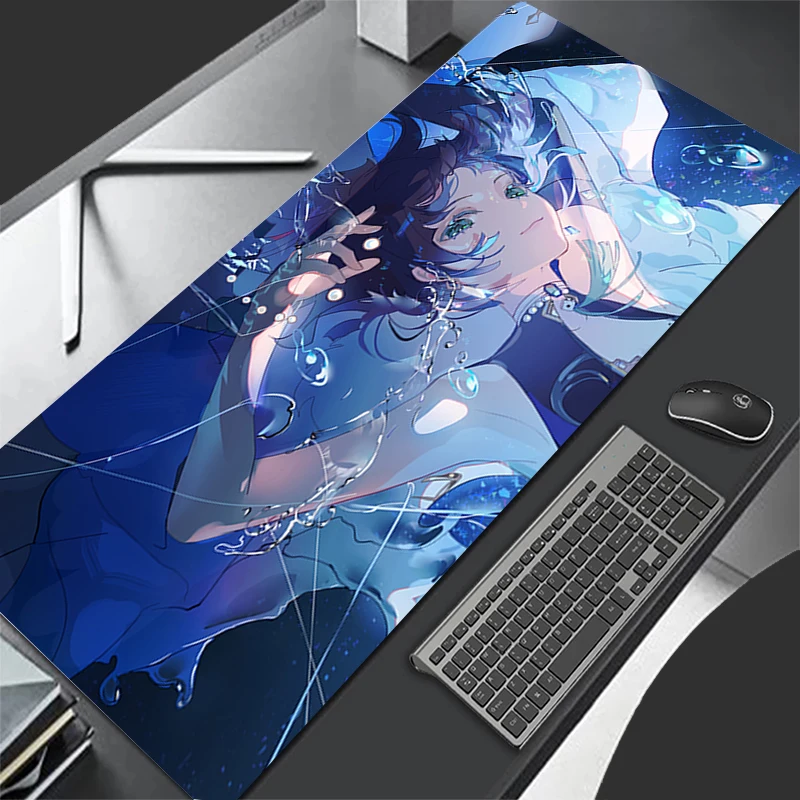 Mousepad Computer Gaming Accessories Keyboard Pad Office PC Rubber HD Mouse Pad Decoracion Desk G-genshin Impact Yelan Mouse Mat