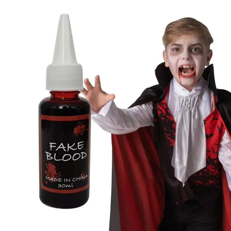 30ml Halloween Fake Blood Liquid Bottle Stage Prank Theatrical Vampires Funny Horror Festival Party Cosplay Props