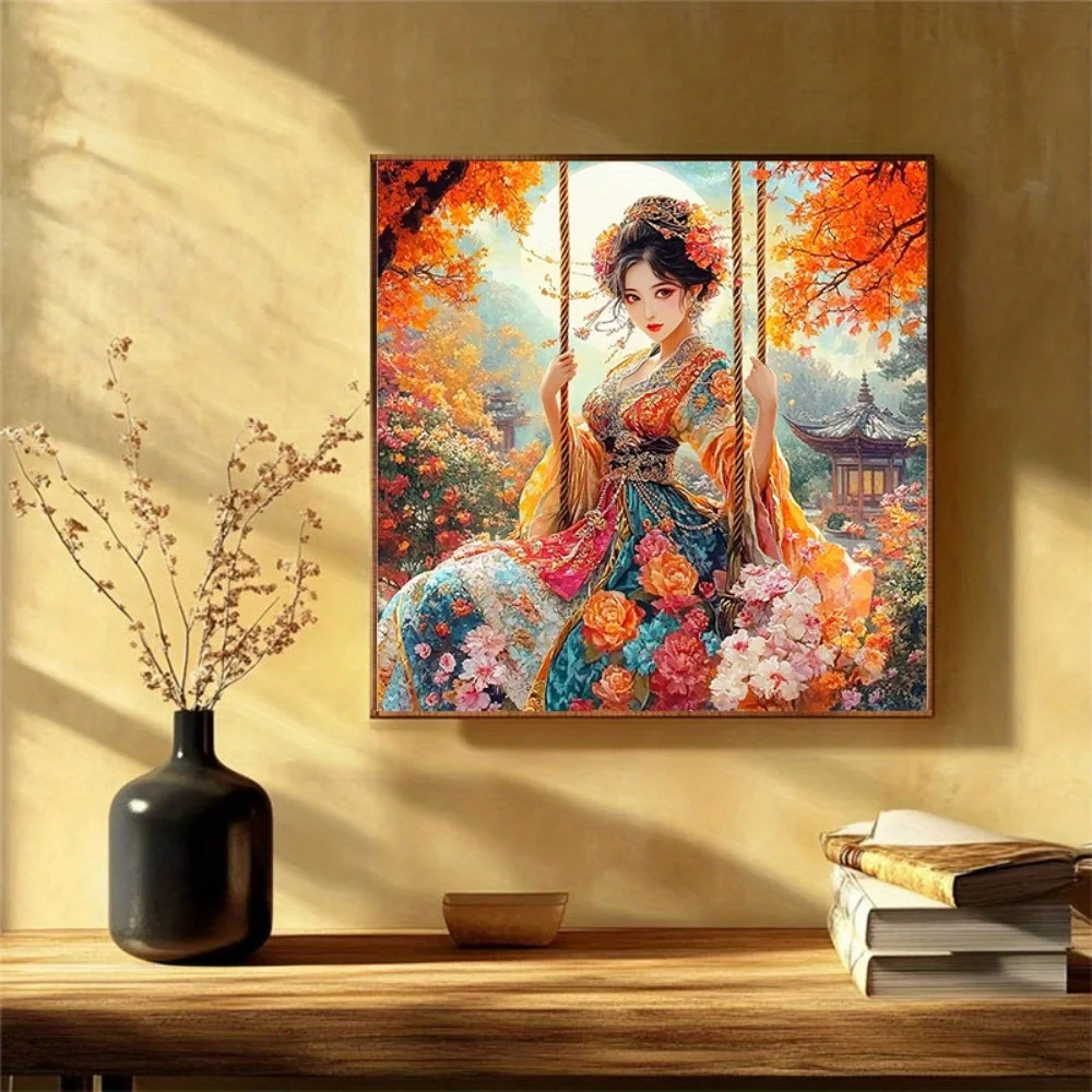 

500/1024PCS Jigsaw Puzzles Autumn Garden Retro Women Puzzle DIY Creative Decompression Toys Leisure and Relaxation