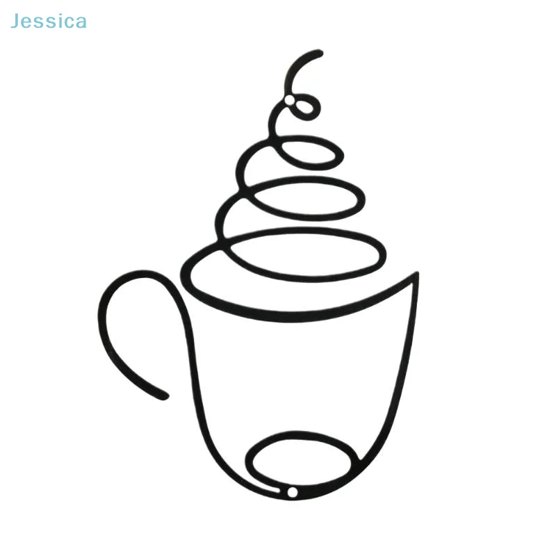 Black Coffee Cup Wall Art 6