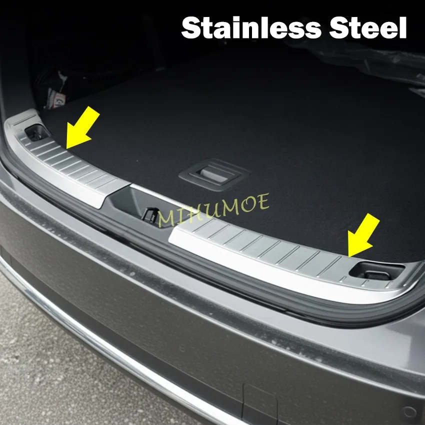 

For 2024 2025 2026 Mazda CX70 KJ CX80 KL CX90 KK Silver Stainless Steel Car Rear Trunk Luggage Entry Guard Cover Trims