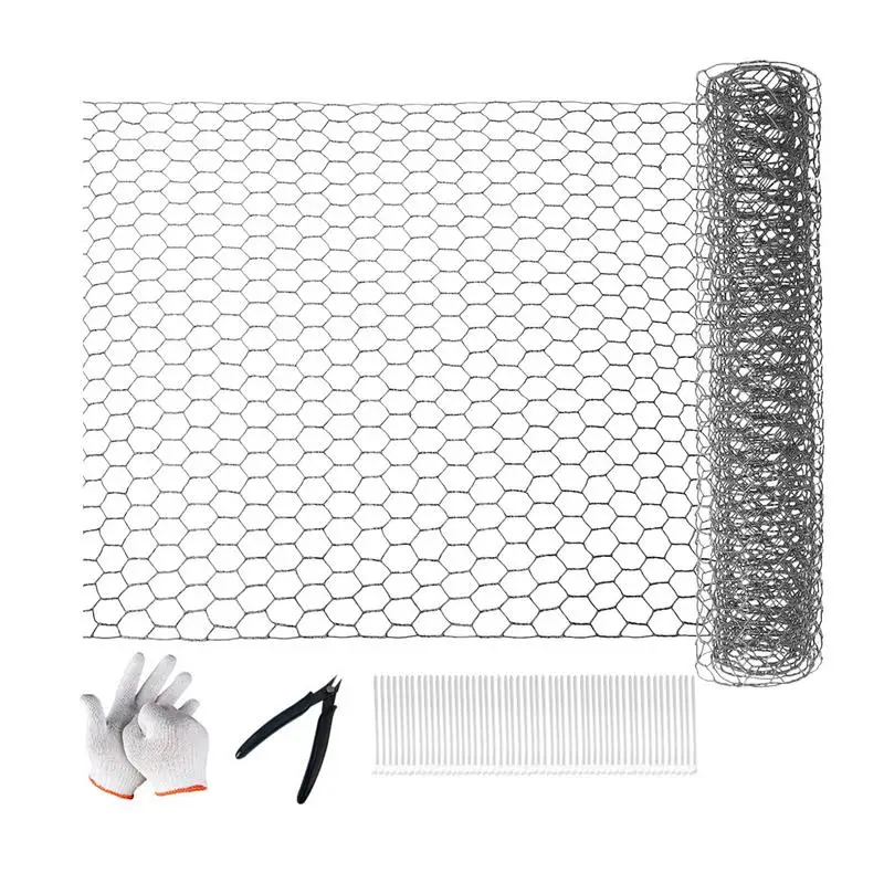 

Galvanized Chicken Wire Galvanized Hexagonal Wire Netting For Chicken Fencing Cage Wire Mesh Roll Sturdy Garden Fence Barrier