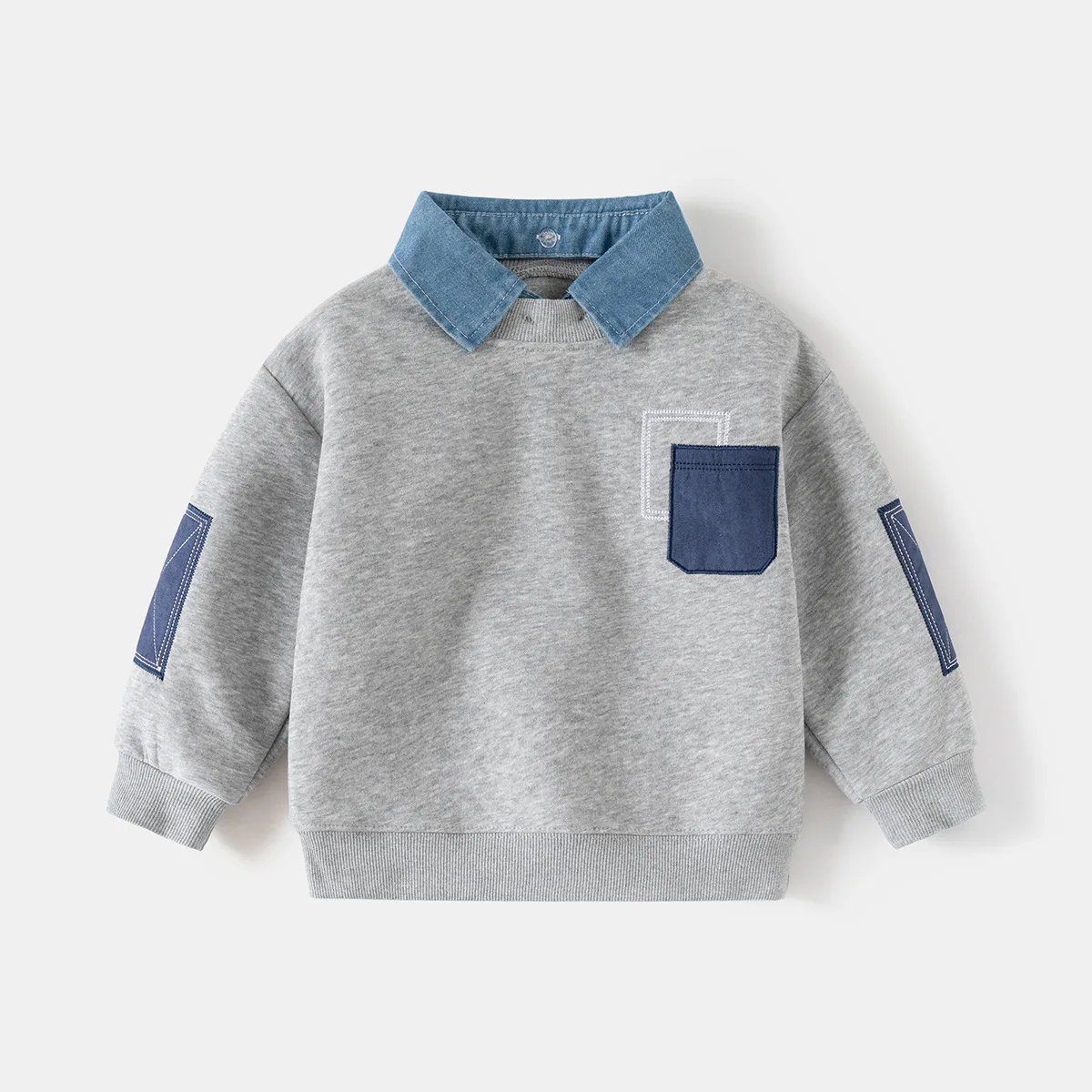 Boys Sweatshirts Spring Autumn 2025 Tops for Kids Long Sleeve Children Pullovers Terry Fashion Toddler Outfits Baby Clothing