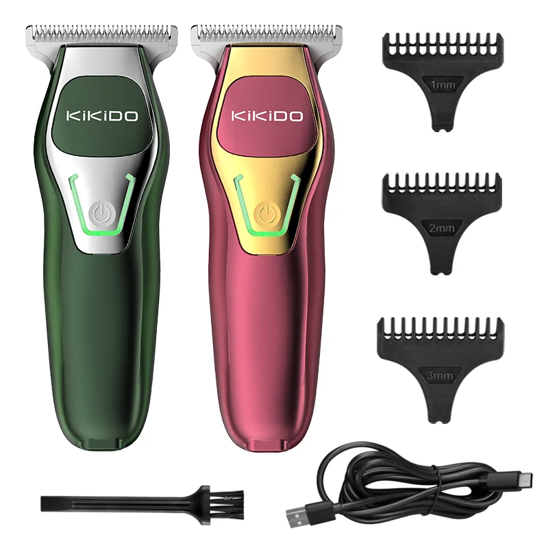 

KIKIDO Macaron Color Hair Clipper Professional Electric Hair Trimmer Barber Shaver 0mm Cordless Hair Cutting Machine for Men