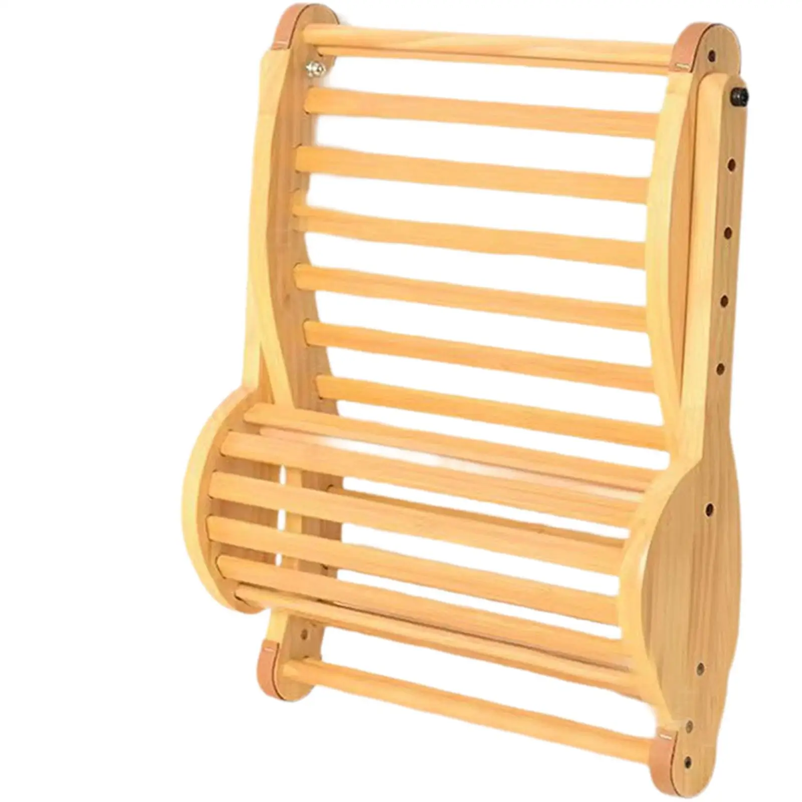 

Складная спинка для сауны с подголовником, нескользящая, легкая, регулируемая, практичная, изогнутая S-образная, эргономичный дизайн для мужчин и женщин