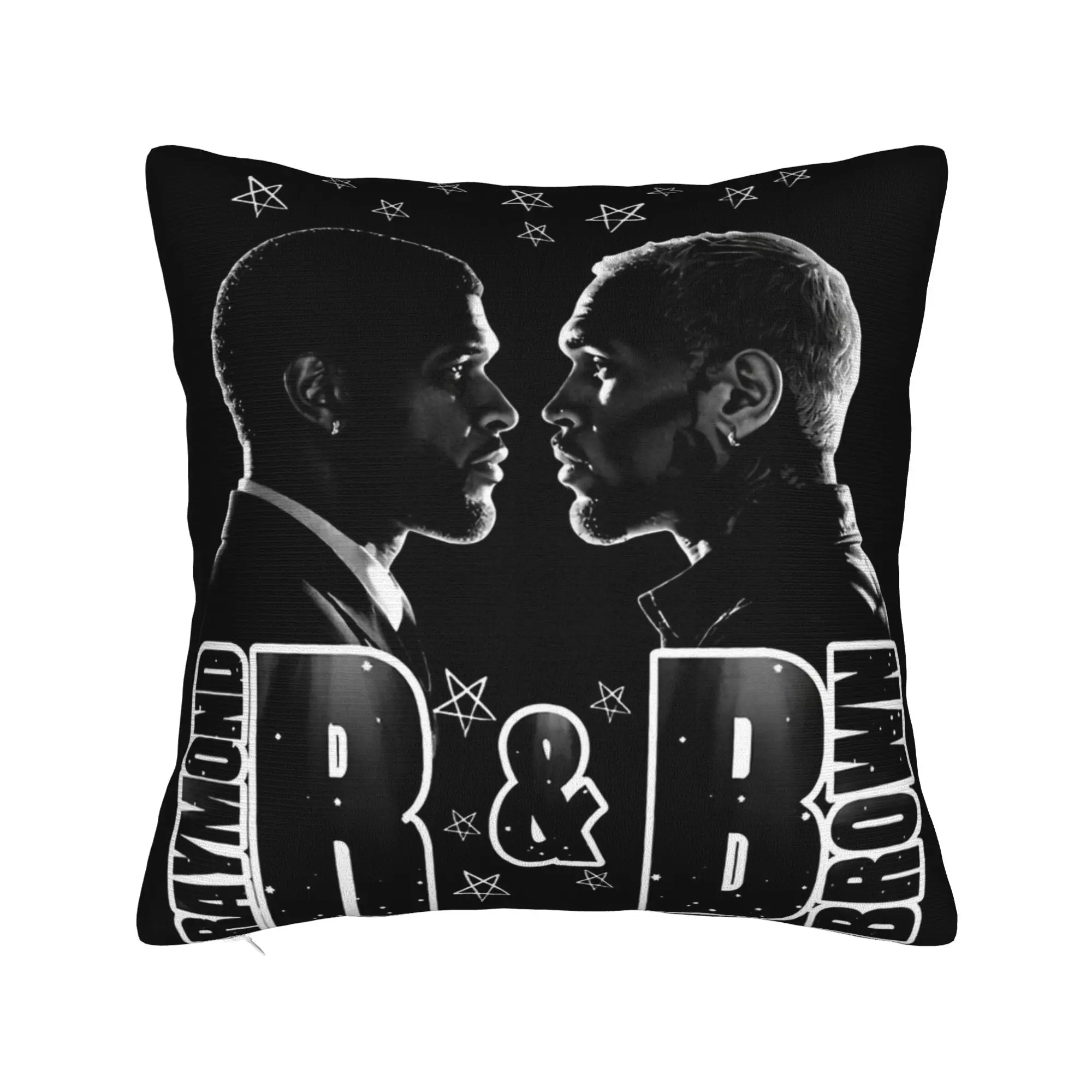 Chris Brown Usher R&B Tour 2026 Pillowcase Accessories Printing Cushion Cover Decor  Throw Pillow Case Cover Home Multi-Size