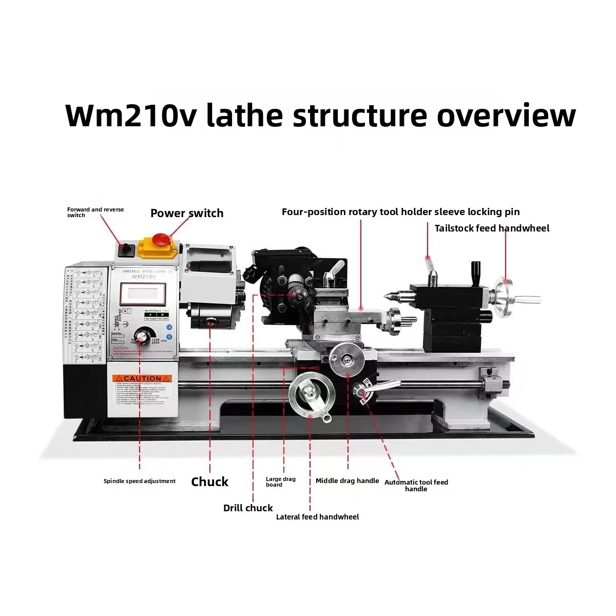 Mini Multi-Function Wood Lathe – Bead Making Machine for DIY Woodworking, Home Use, CNC Turning & Polishing Kit