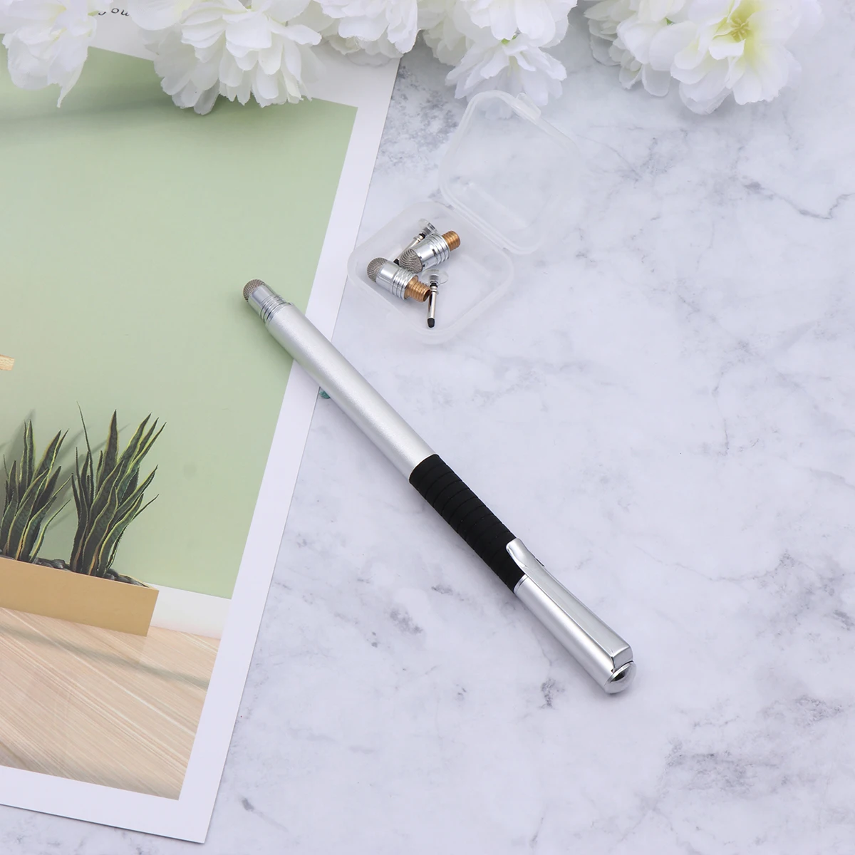 

5Pcs Writing Tool Set Dual Tip Design One Side Microfiber One Side Silicone Smooth Glide on All Capacitive Devices