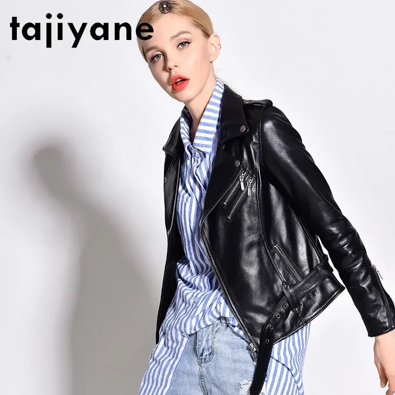 Tajiyane Real Lederen Kleding Voor Vrouwen Dames Echte Schapenvacht Jas Vrouwen 100% Schapenvacht Vrouw Jassen Femme Veste TN2484