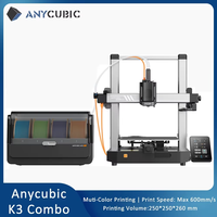 ANYCUBIC K3 Combo FDM Multi-Color 3D Printer Print in 4 to 8 Color With Max 600mm/s Printing Speed Build Size 250mmx250mmx260m