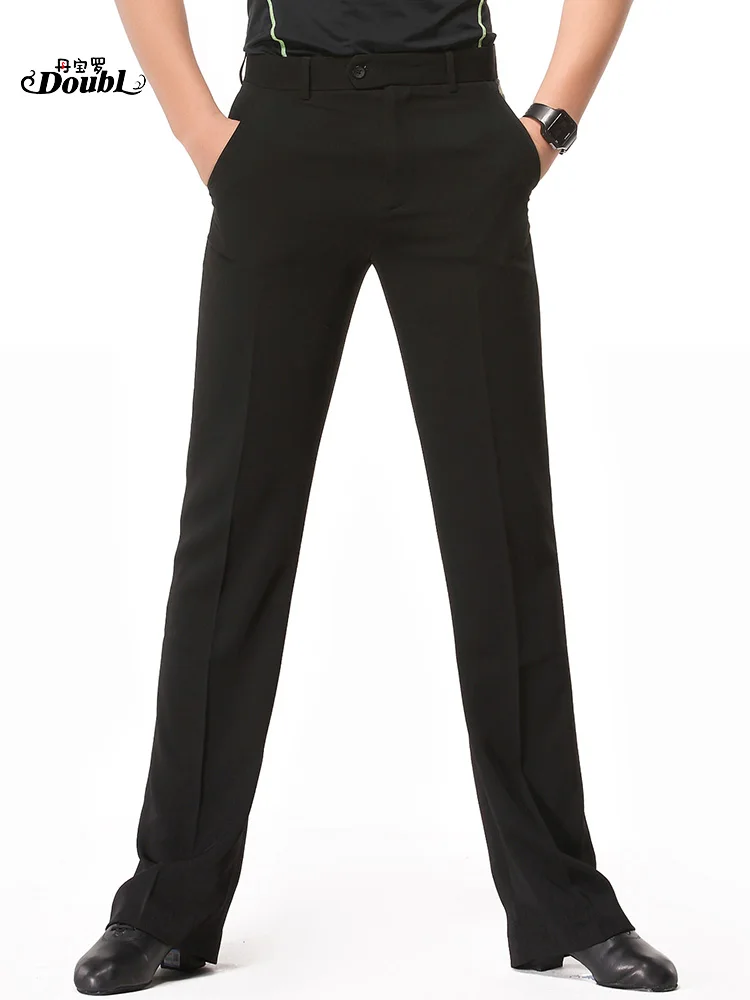 

Dancing Pants Men's Practice Black Slim Latin Dancing Pants Adult Modern Pants Dance Pants