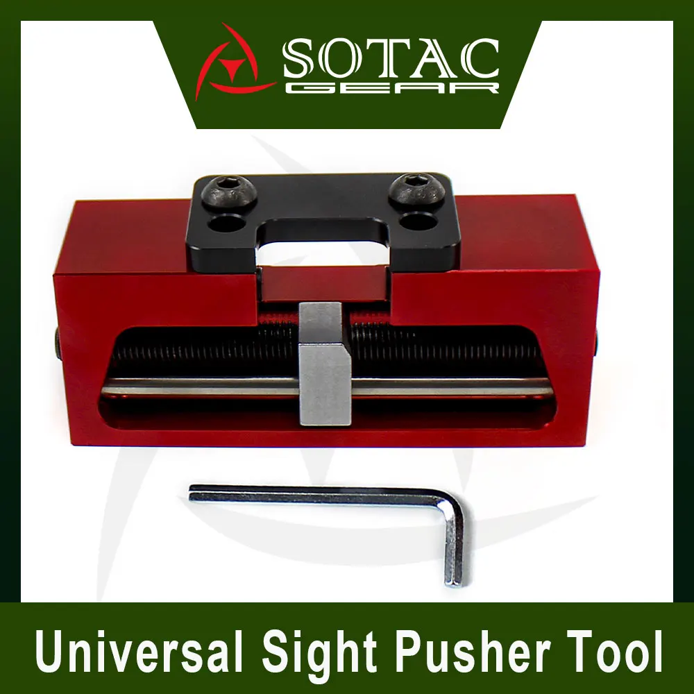 

Tactical Sight Pusher Tool Adjusting Front & Rear For 1911 Glock Sig Springfield SOTAC-GEAR