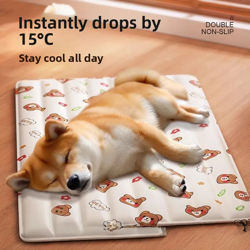 

Pet Cooling Mat Dog Bed Summer Temperature Sleeping Pad And Dog Cool Mat Bite Resistant Comfortable Mat for Pet's Nest