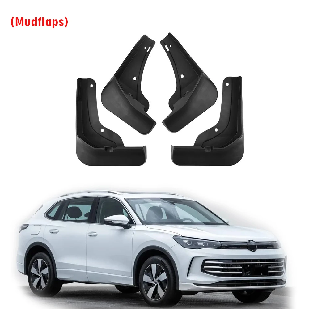 2024 2025 Front Rear 4pcs FOR  Volkswagen VW Tiguan Pro Rline Mudguard Fender Mud Flaps Guard Splash Muddflaps Car Accessories