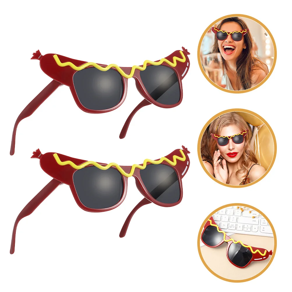 

4 шт., очки для хот-догов, уникальные сувениры для вечеринок для взрослых, детей, маскарад, карнавал, праздник Нового года, забавные аксессуары