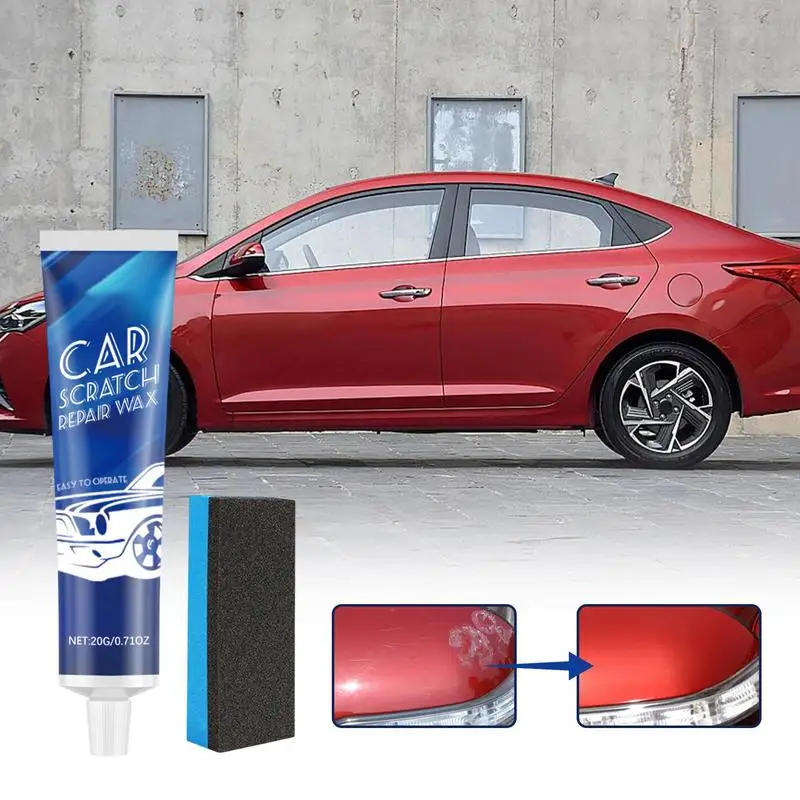 Car Paint Scratch Repair Scratch Car Polish Repair Car Wax Multi-Purpose Paint Scratch Remover Car Cleaning With Sponge For