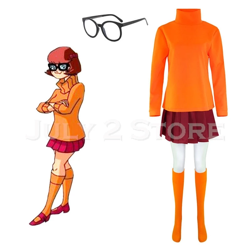 أنيمي فيلما الشيطان تأثيري زي للفتيات ، زي أشعث ، شعر مستعار موحد ، تنورة ونظارات ، مجموعة حفلة هالوين للنساء ، لعب الأدوار في الحفلات