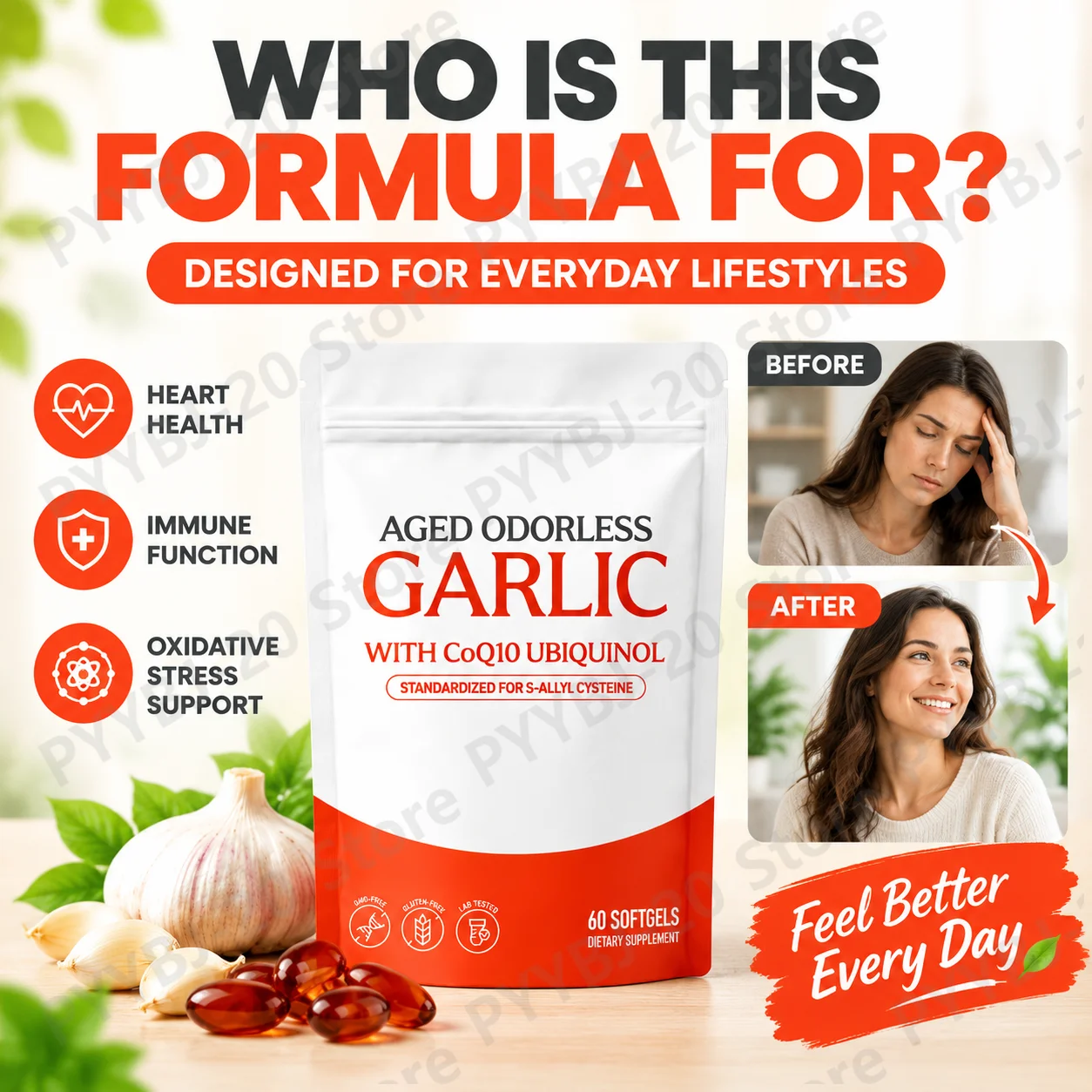 Capsule di aglio in gelatina, - Coq10 Ubiquinol Softgel recensione e prezzo