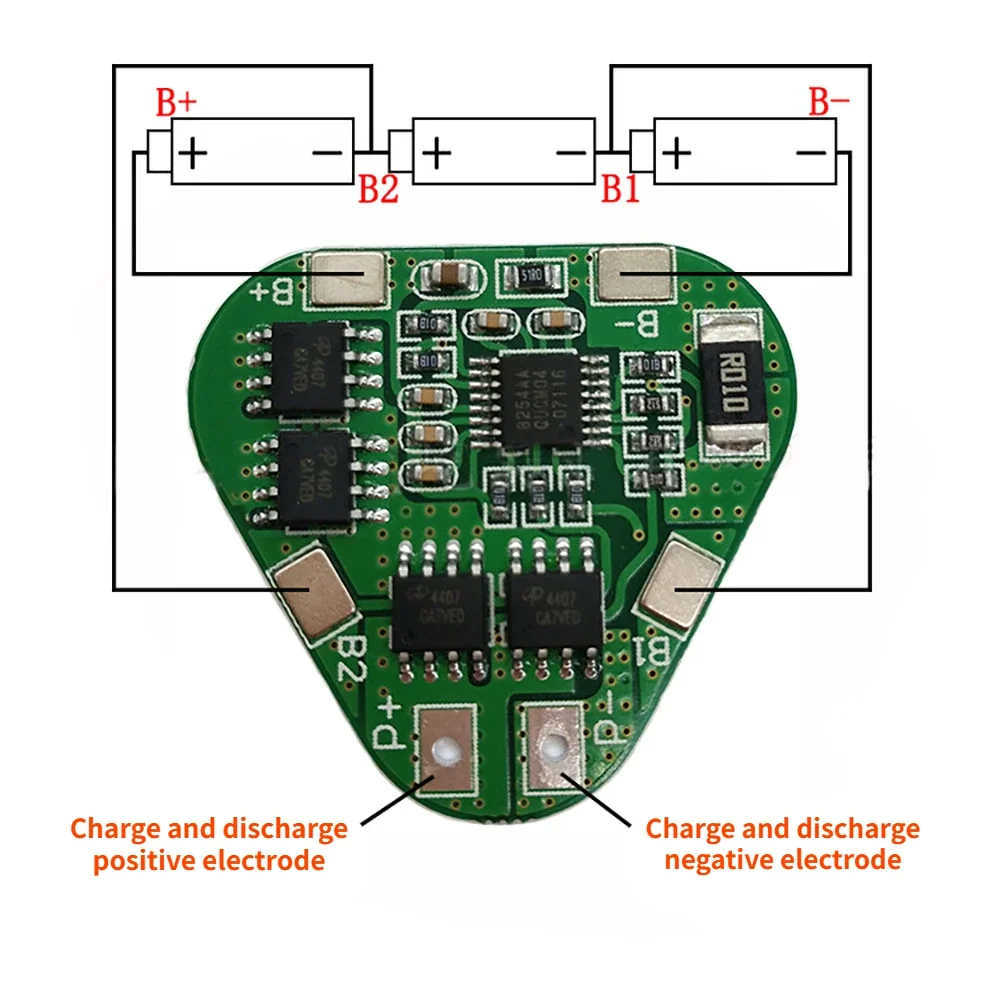 3S 12V 18650 Lithium Battery Protection Board Module11.1V 12.6V Overcharge Over-discharge Protect 8A Pack Li-ion BMS PCM PCB