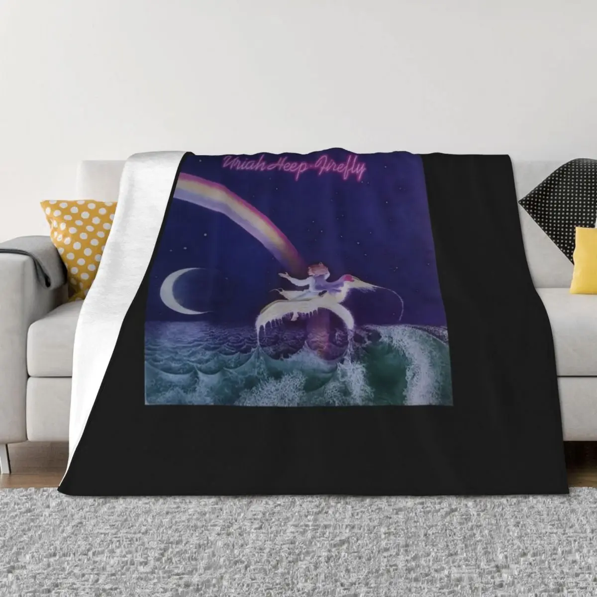 Uriah Heep - классическая футболка Firefly, одеяло для зимы, фланелевая ткань для кровати, детские одеяла