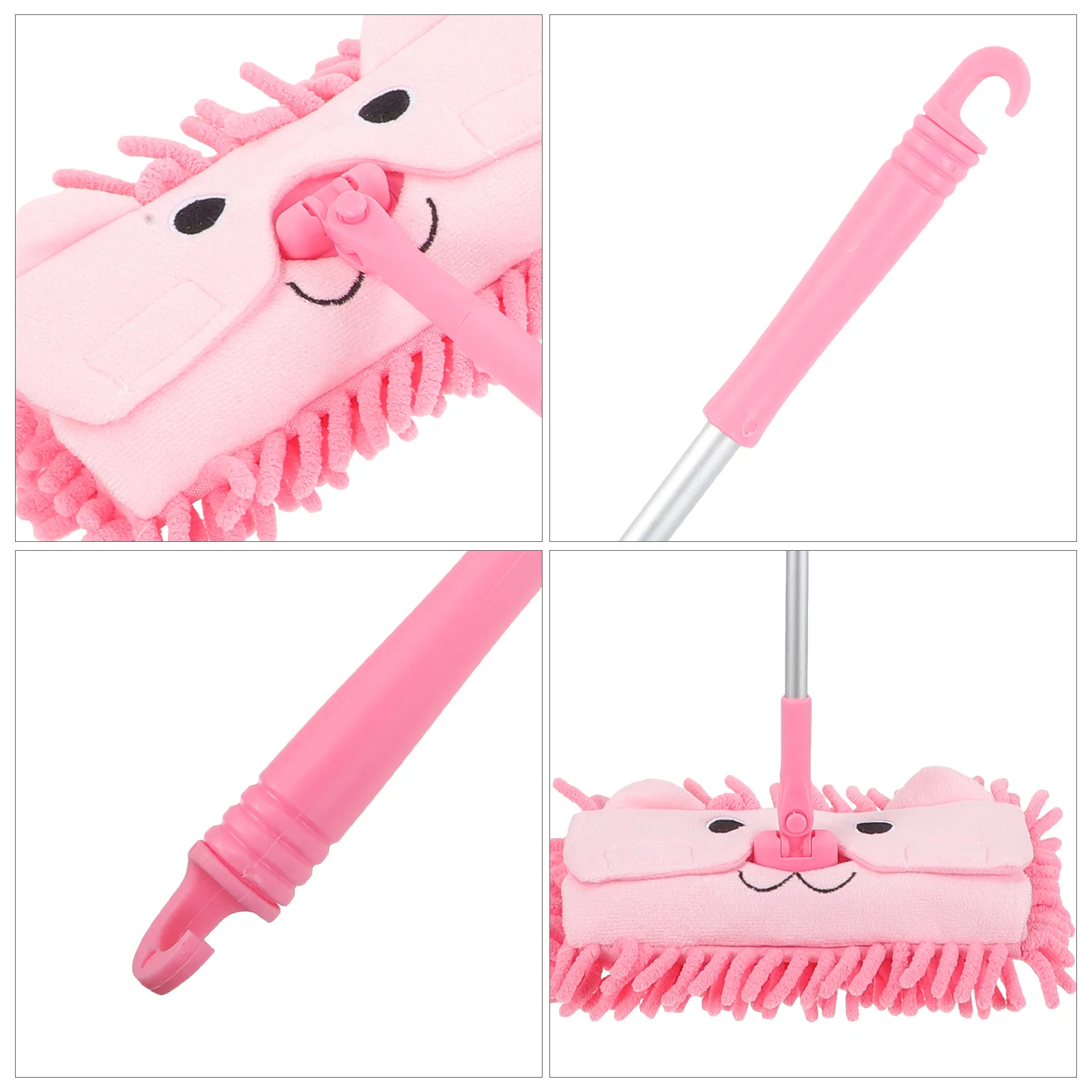 Children House Cleaning Toy Children\'s Mop Kids Tool Model Toddler Cleaning Toy Simulation Tools Pink Housekeeping Educational