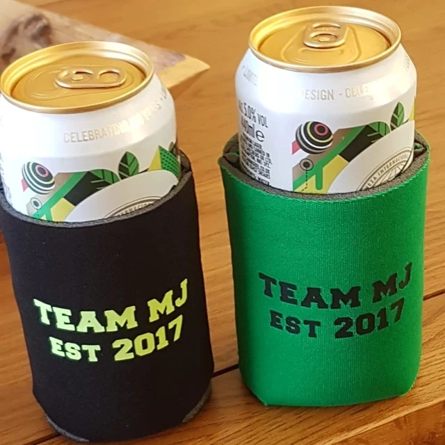 Personalised Beer Cooler Holder Custom Can Bottle Cozy Beverage Foam Cooling Sleeve Personalized Groom Bestman Wedding Drinking