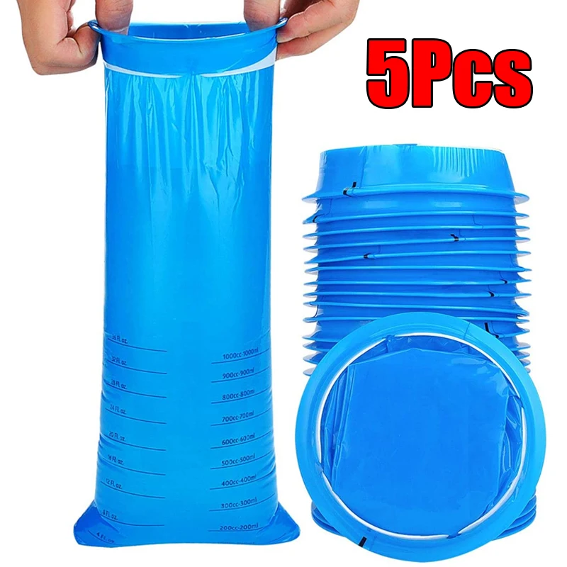 20 Stuks 1000 Ml Draagbare Wegwerp Reizen Auto Vliegtuig Reisziekte Misselijkheid Braaksel Reinigingszak Schoon Milieuvriendelijke Plastic Zak