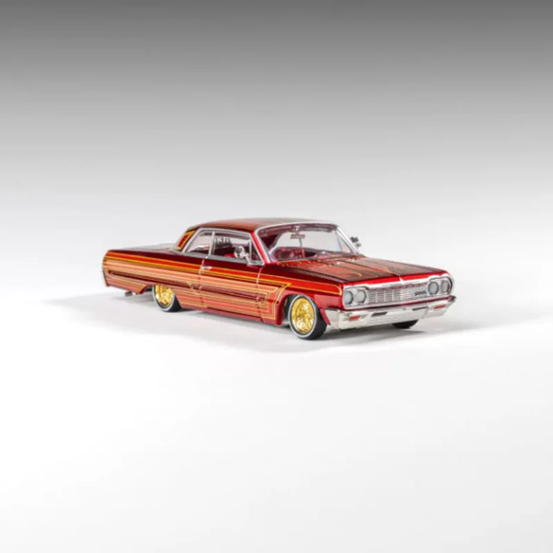 

97M Diecast 1:64 Scale Impala 1964 Low Rider Alloy Simulation Car Model Collection Ornaments Holiday Gift Static Display ﻿