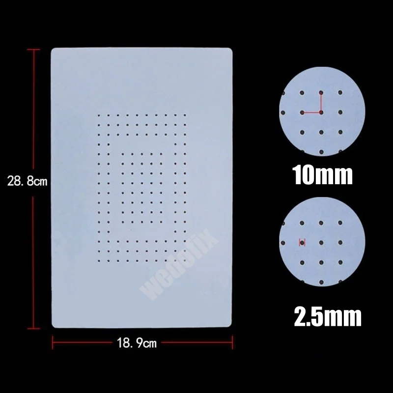 7inch 14inch Perforated Separator Pad Universal Vaccum Separate Rubber Mat High Temperature Resistant