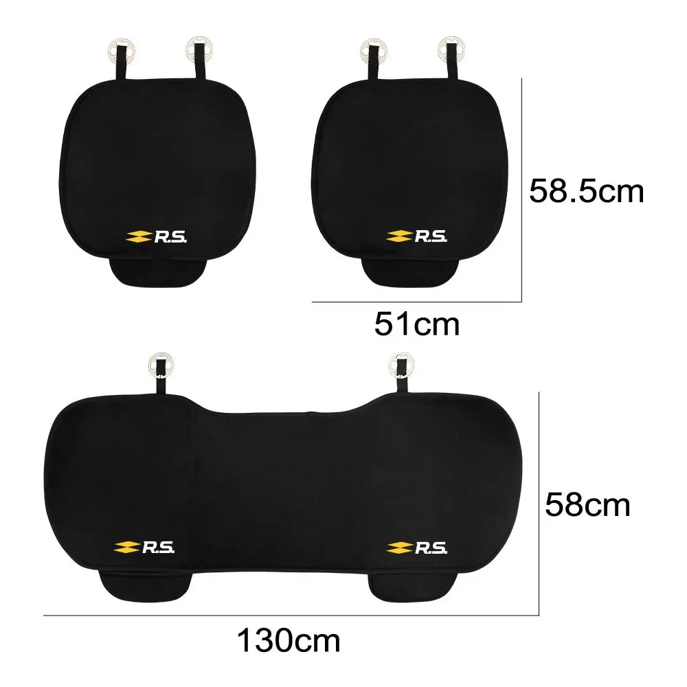 3Pc/Set Car Front Back Seat Cushion For Renault RS Sport Megane 3 4 2 Clio 5 Line Sandero Scenic Logan Twingo Koleos Safrane