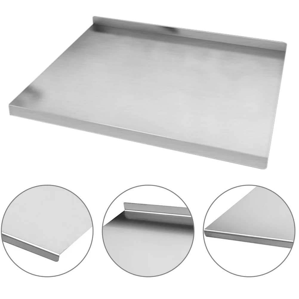 

Stainless Cutting Board Steel Kitchen Utensil Food Chopping Grade Classifying Boards Silver Cooking