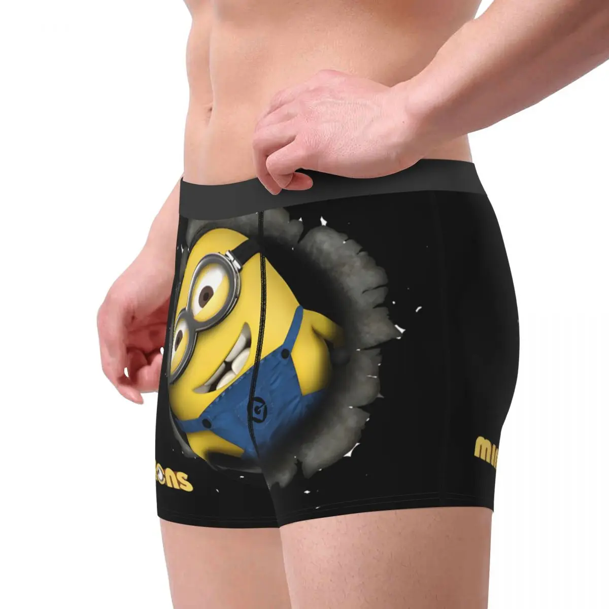 Despicable Me Minions-Calzoncillos de algodón para amantes, ropa interior Sexy, pantalones cortos, Bóxer