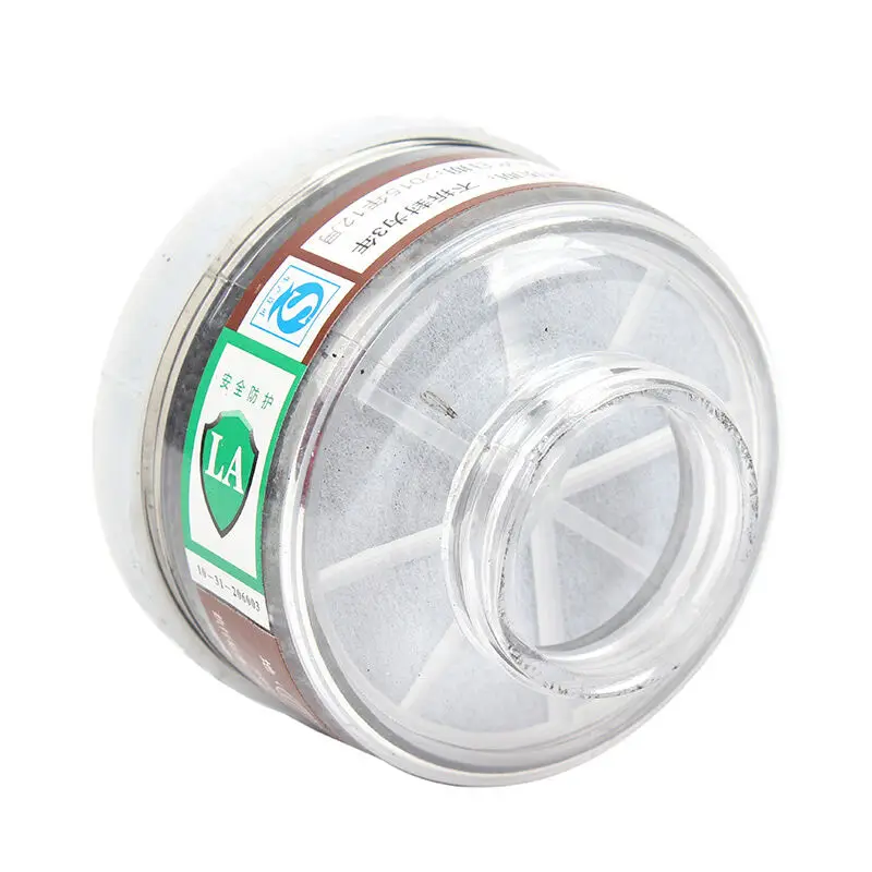 2pcs Level 2 New 2596 Gas Mask Replaceable Filtering Cartridge Box Chemical Respirator Painting Spraying Safety 40mm